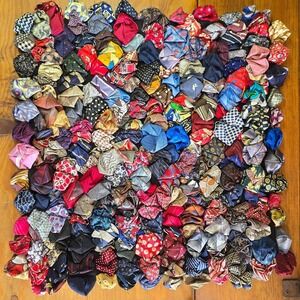 Vintage Dreamweavers Handmade Silk Tie Pillow Cover Reclaimed Mens Ties